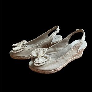 Naturalizer Bola Slingback Peep Toe Wedge 9M Spring Summer Sandal